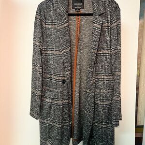 Sanctuary Gray Blazer with Relaxed Fit and Textured Fabric